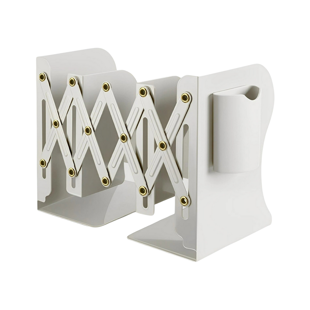 Adjustable Metal Bookends Organizer for Desk Shelf Storage Holder